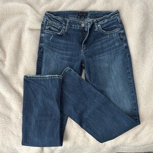 Silver Jeans Women's Dark Blue Straight Leg Jeans